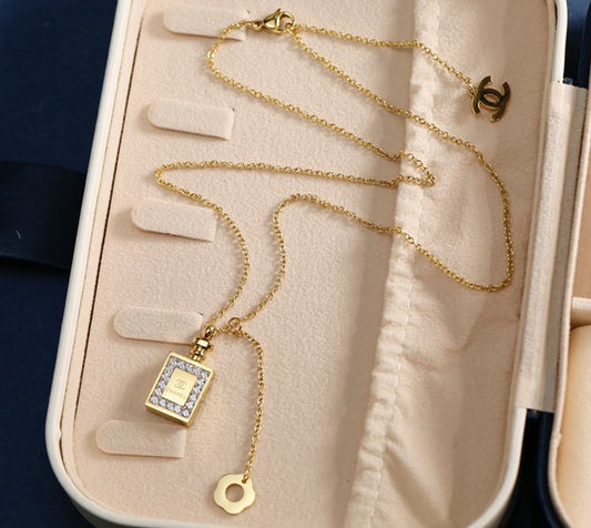 Chanel Large Model Perfume Bottle Necklace