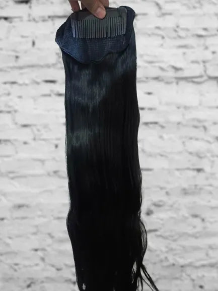 Black Hair Extension Wig - 22 Inch