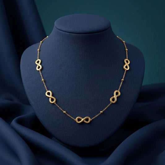 Infinity Gold Necklace for Women
