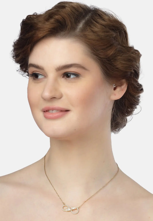 AVANT-GARDE PARIS Golden Infinity Spark Necklace