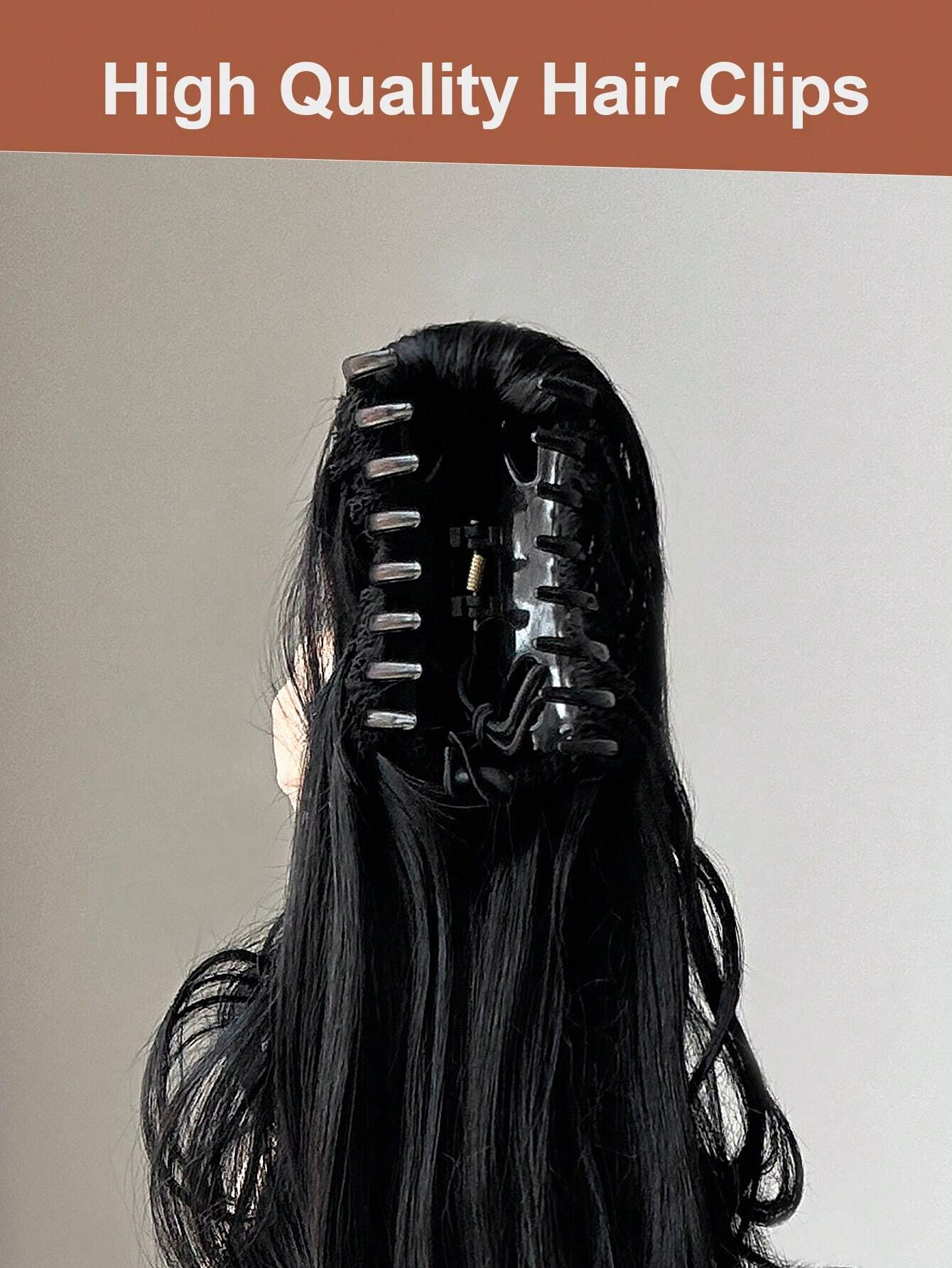 26-28" Long Wavy Black Ponytail