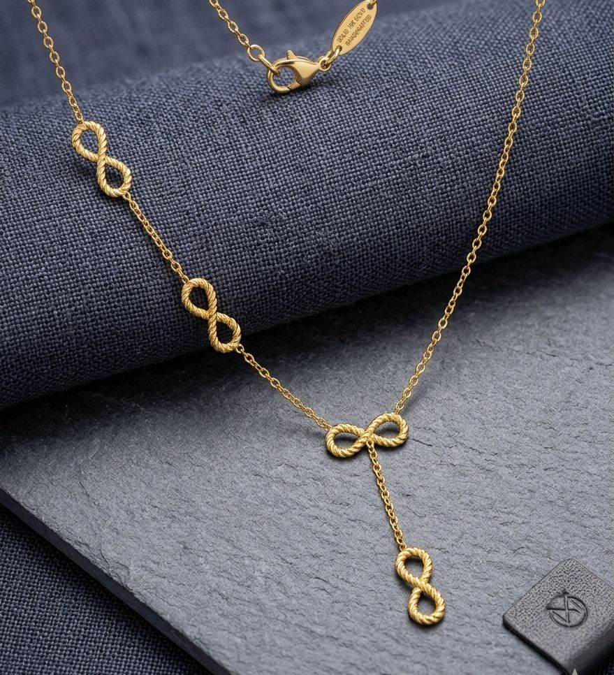 Infinity Gold Necklace for Women