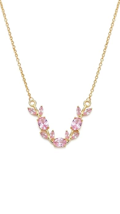 Tulip Necklace (Pink Crystal)