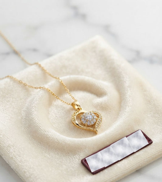 Eternal Heart Halo Pendant (Anti-Tarnish)