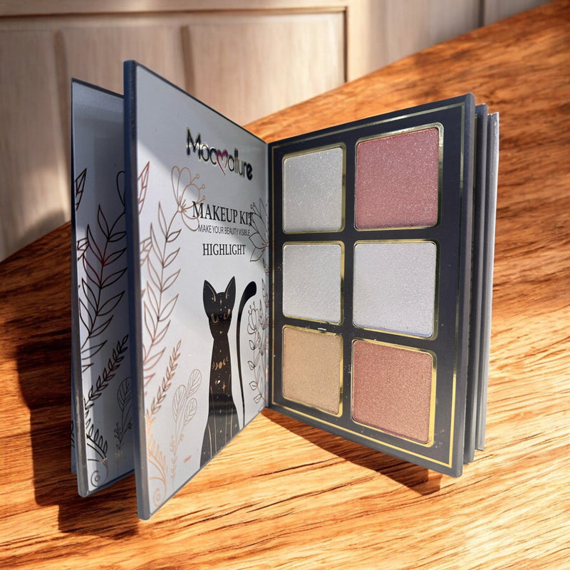 MOCALLURE 5 Pages All-in-One Make-Up Book Palette (Black Version)