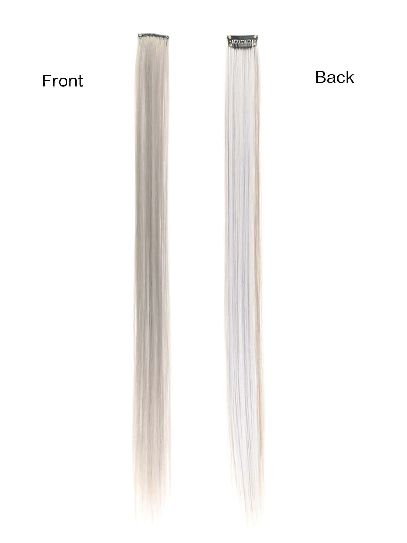 5pcs Clip In Long Straight Synthetic Hairpiece
