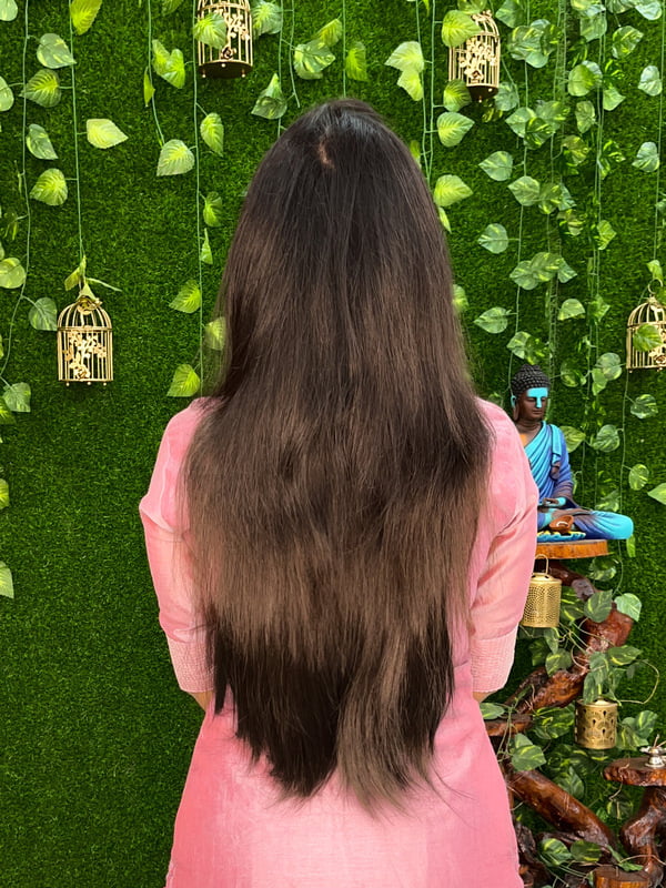 Long straight hair extention