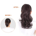 Long Wavy Claw Clip In Ponytail Extension (Burgundy Color)