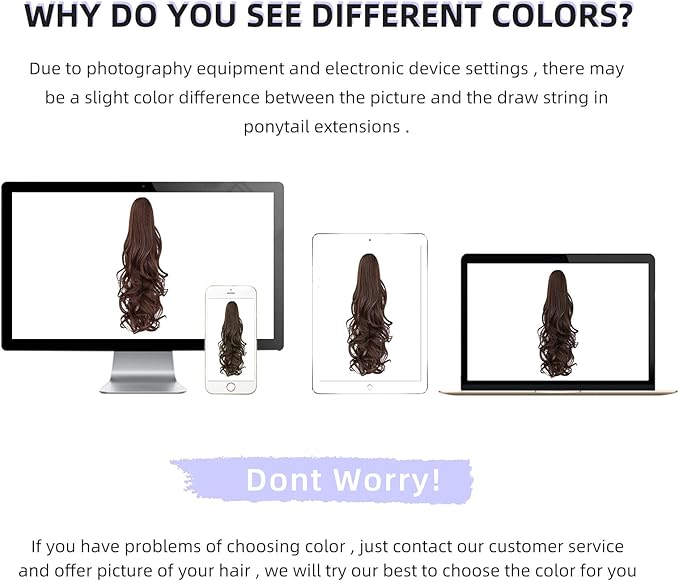 Claw Clip Chocolate Brown Ponytail Extension Curly Wavy Clip in Long Ponytails Hair Extensions