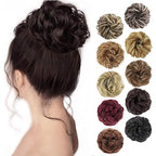 PREMIUM QUALITY MESSY HAIR BUN (BROWN/BLACK)