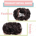 PREMIUM QUALITY MESSY HAIR BUN (BROWN/BLACK)