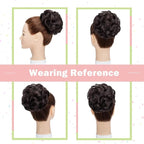 PREMIUM QUALITY MESSY HAIR BUN (BROWN/BLACK)