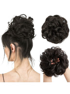 PREMIUM QUALITY MESSY HAIR BUN (BROWN/BLACK)