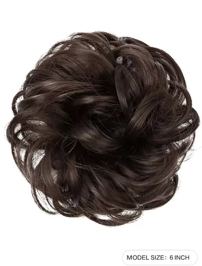 PREMIUM QUALITY MESSY HAIR BUN (BROWN/BLACK)