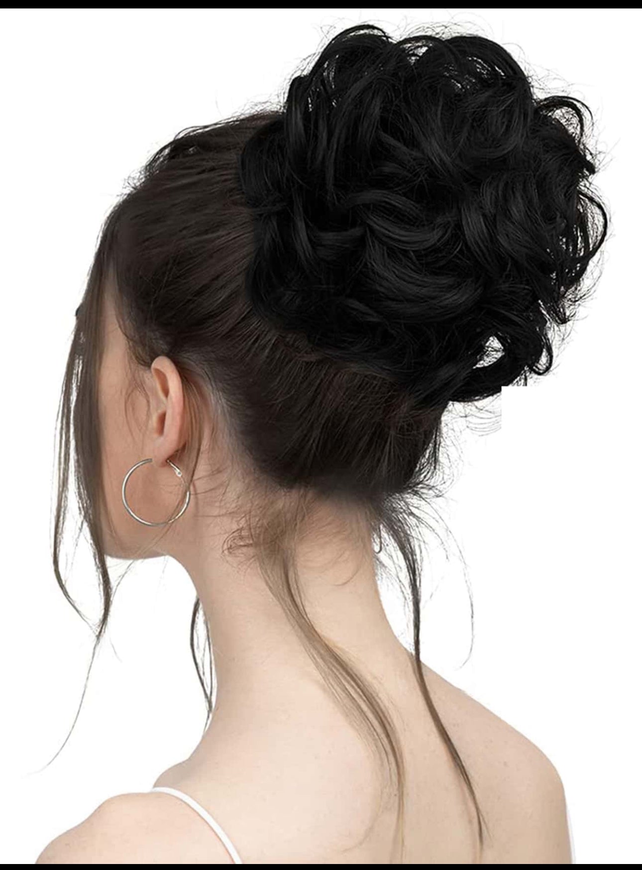 PREMIUM QUALITY MESSY HAIR BUN (BROWN/BLACK)