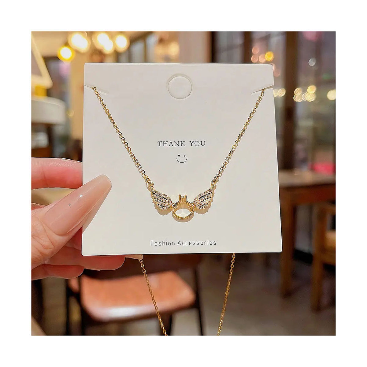 Angelic Charm Wing Necklace