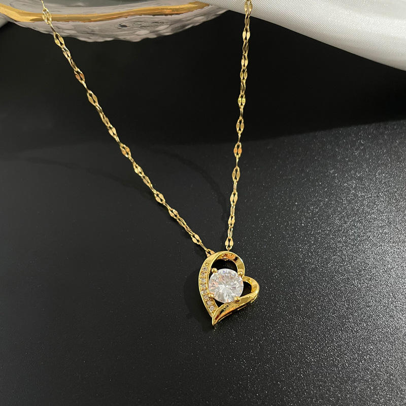 Eternal Heart Halo Pendant (Anti-Tarnish)