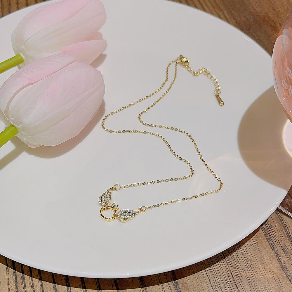 Angelic Charm Wing Necklace