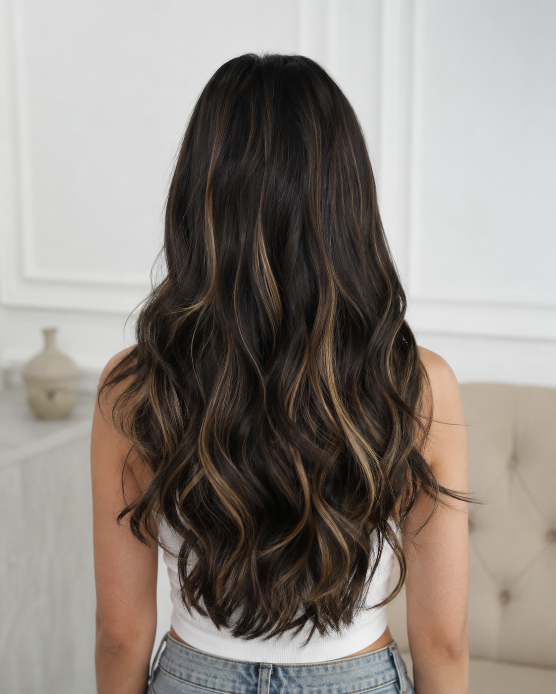 Crown Curl Full Head Extension