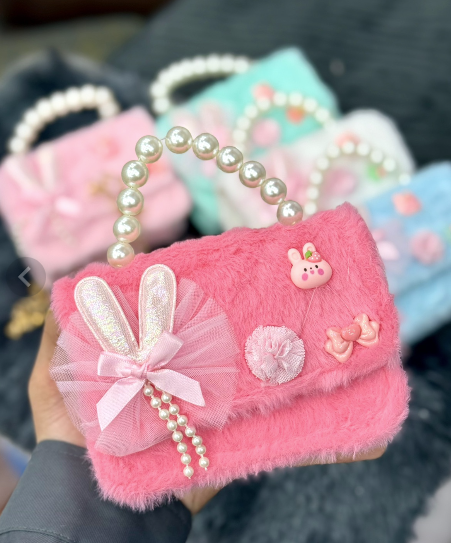 Cute Plush Bunny Mini Handbag for Kids