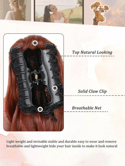 Korean Claw Clip Black Ponytail