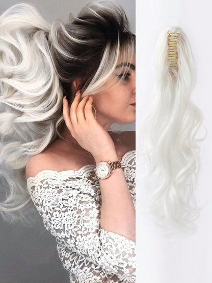 Claw Clip Ponytail Curly Wavy Long Ponytails Hair Extensions