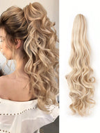 Claw Clip Ponytail Curly Wavy Long Ponytails Hair Extensions