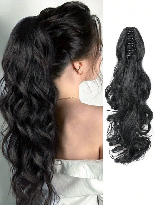 Korean Claw Clip Black Ponytail