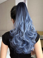 Claw Ponytail 20 Inch Ombre Natural Wavy Clip in Hair Extensions