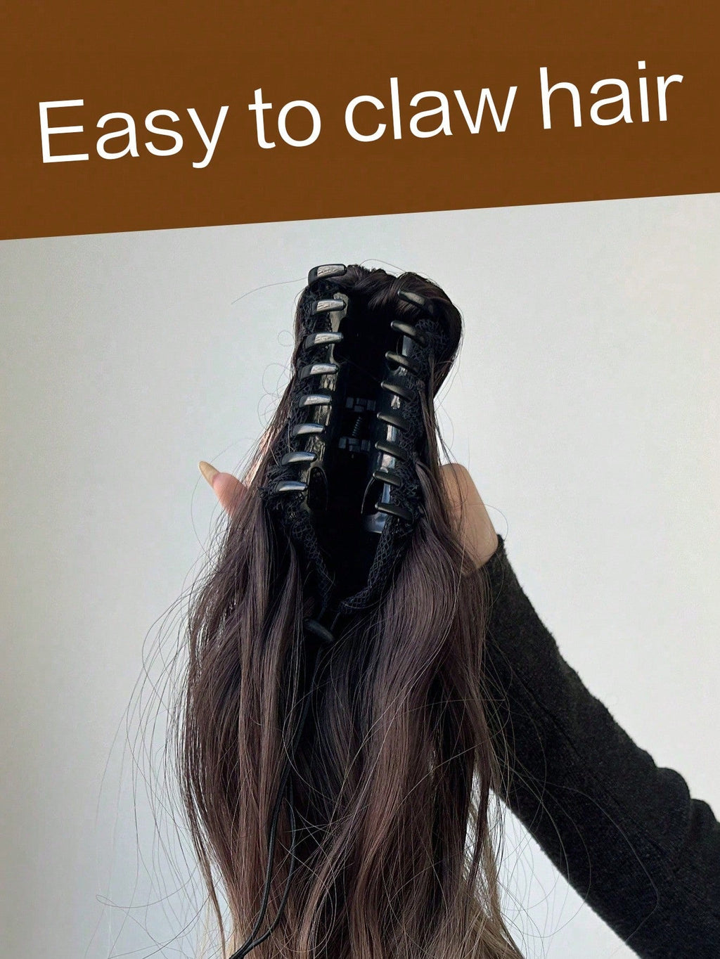 Claw Ponytail 20 Inch Ombre Natural Wavy Clip in Hair Extensions