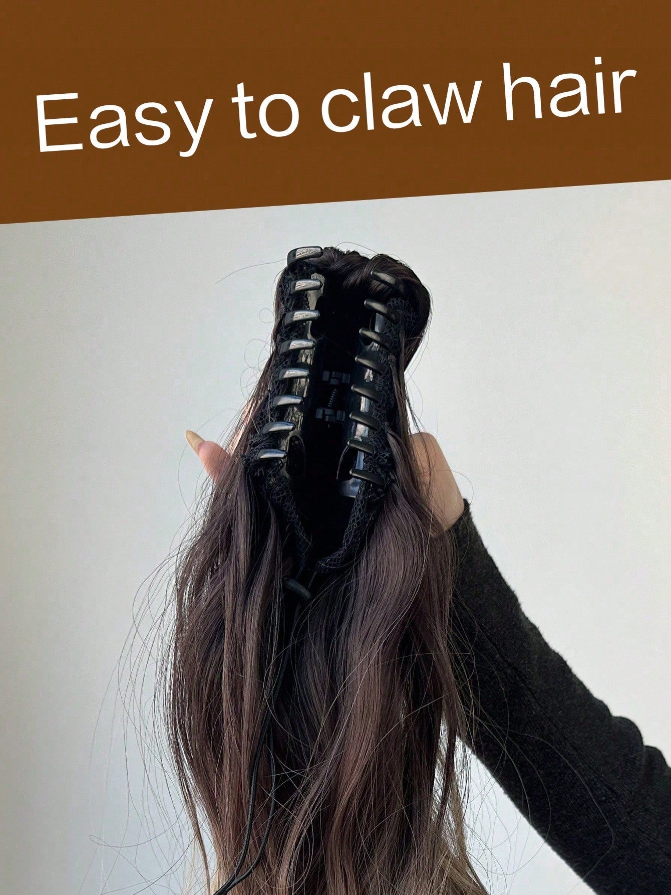 Claw Ponytail 20 Inch Ombre Natural Wavy Clip in Hair Extensions