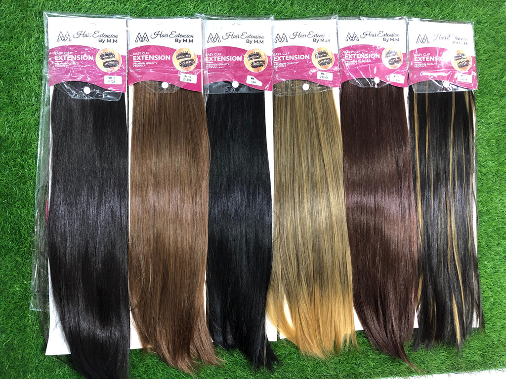 Natural-Looking Long Straight Clip-In Hair Extensions