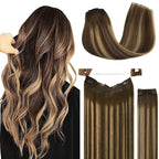 Golden & Black Ombre Hair Extensions - 27 Inch