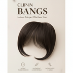 Clip In Bangs Front Neat Black Brown Bangs Hairpiece