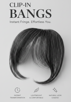 Clip In Bangs Front Neat Black Brown Bangs Hairpiece