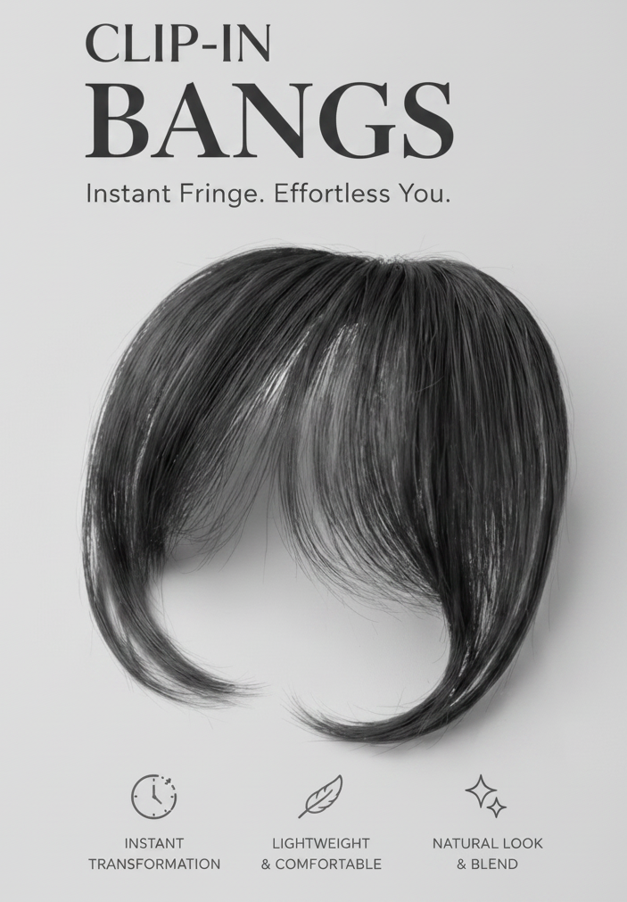 Korean Clip In Bangs