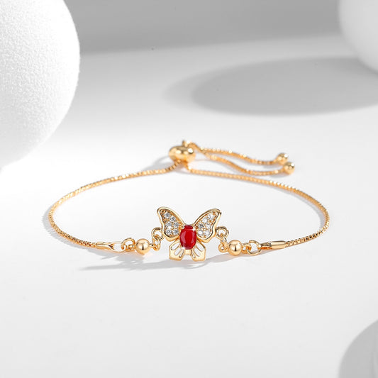 Heart Shape Bow Butterfly Fashion Bracelet