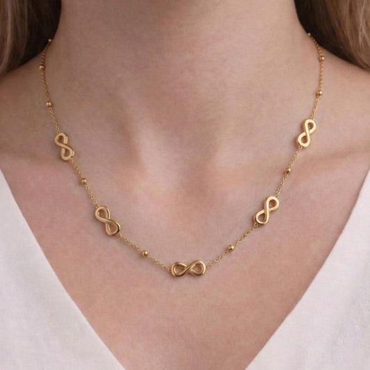 Infinity Gold Necklace for Women