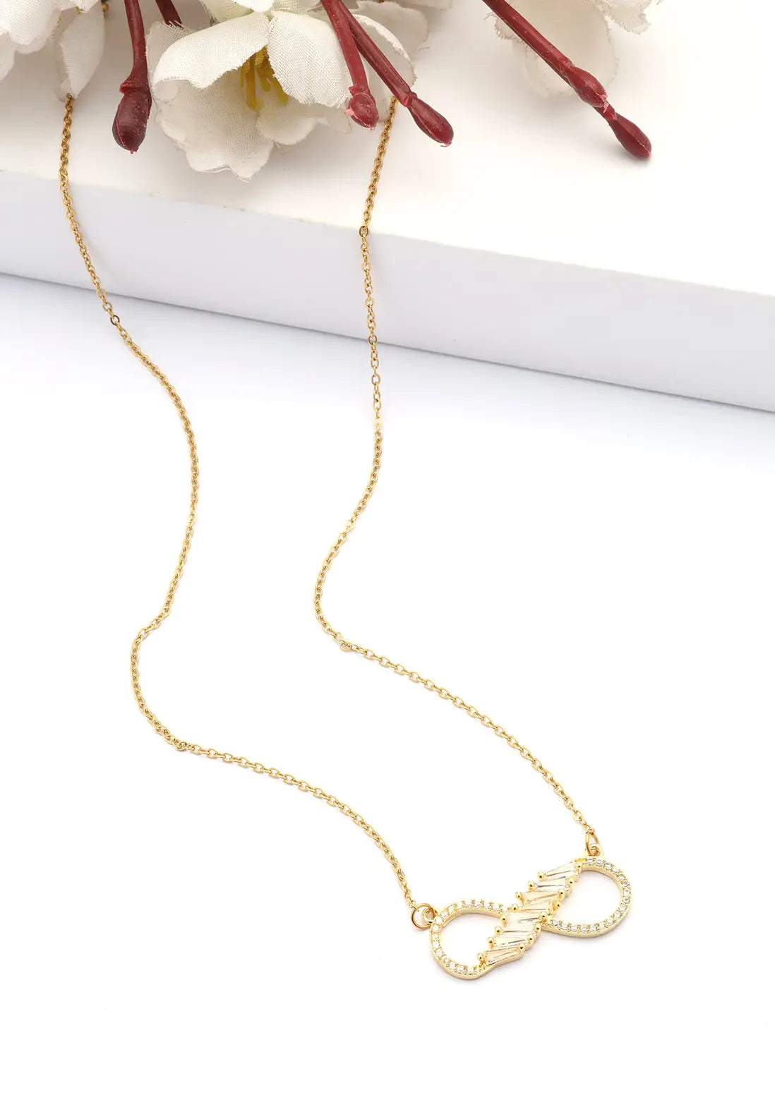 AVANT-GARDE PARIS Golden Infinity Spark Necklace